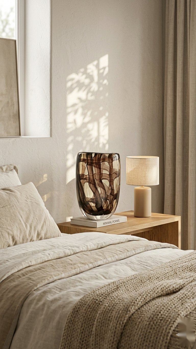 Amber Lattice Vase