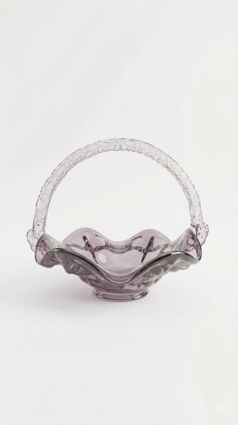 Lumina Noir Crystal Basket