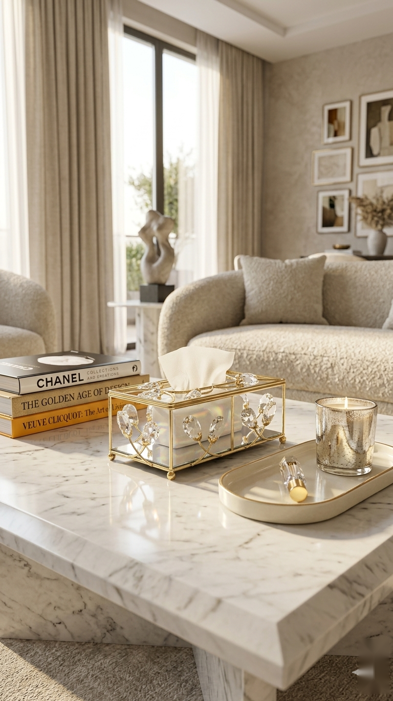 Crystal Grove Tissue Box