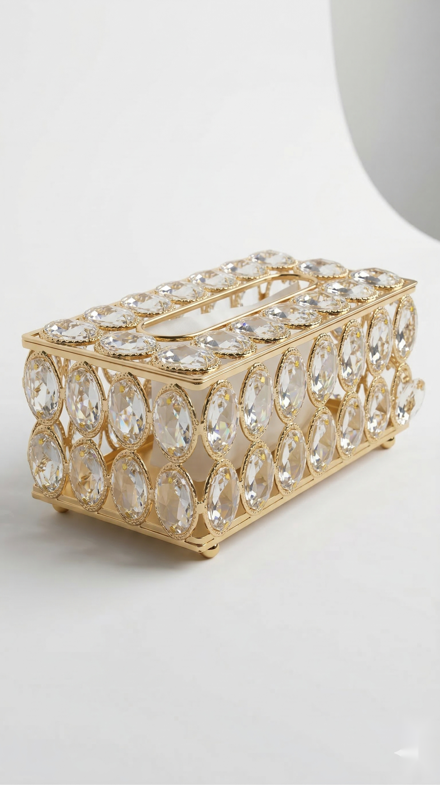 Oval Crystal Tissue Holder