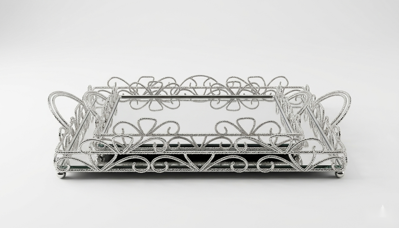 Versailles Mirror Tray Set