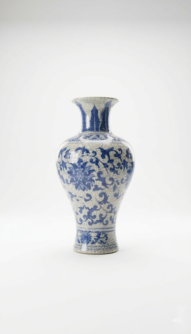 Indigo Porcelain vase