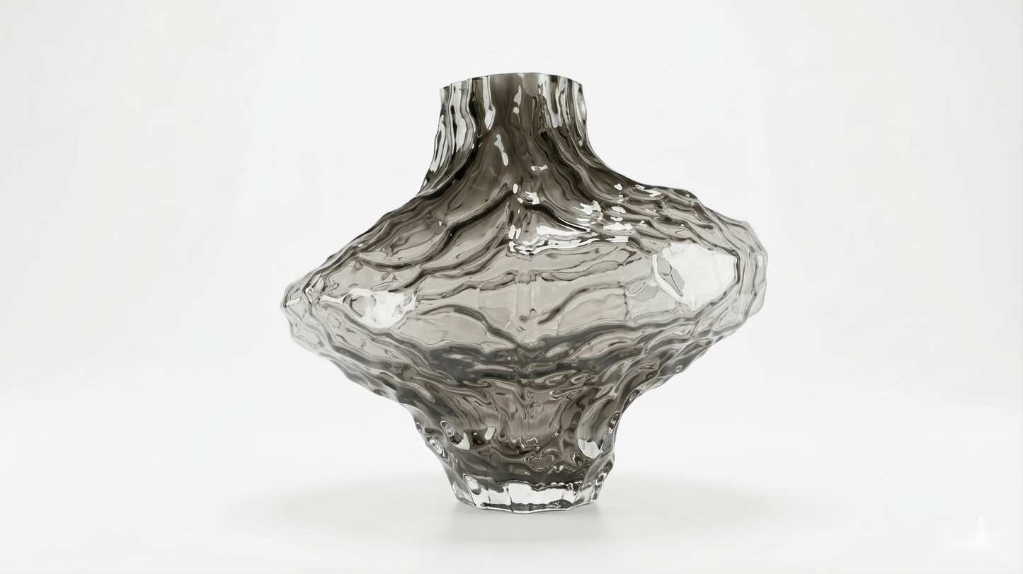 Rhapsody Smoky Glass Vase