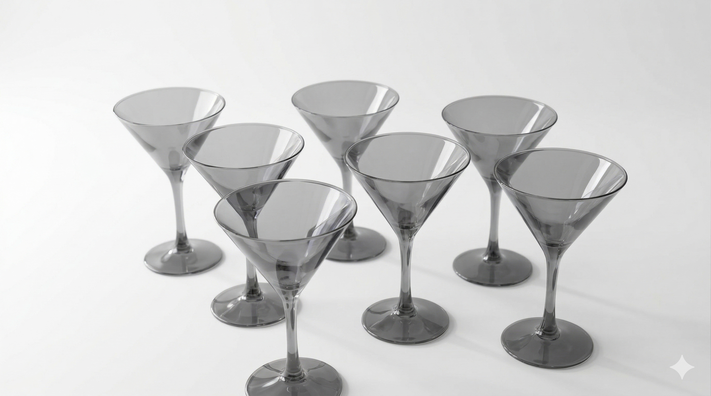 Smoke Martini Glass Set