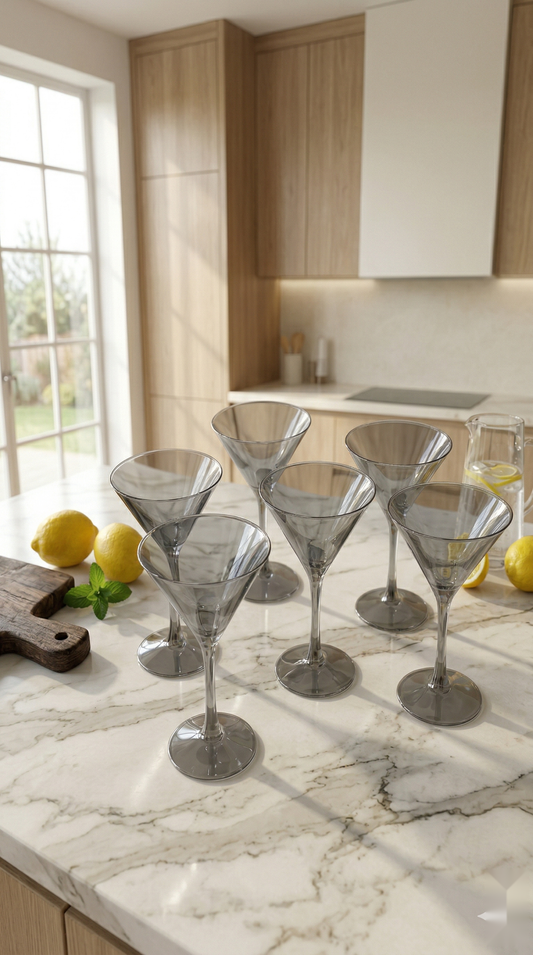 Smoke Martini Glass Set