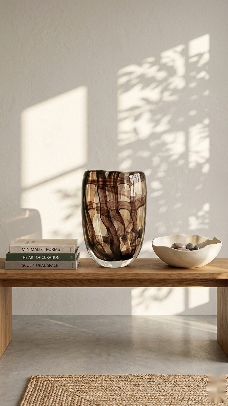 Amber Lattice Vase