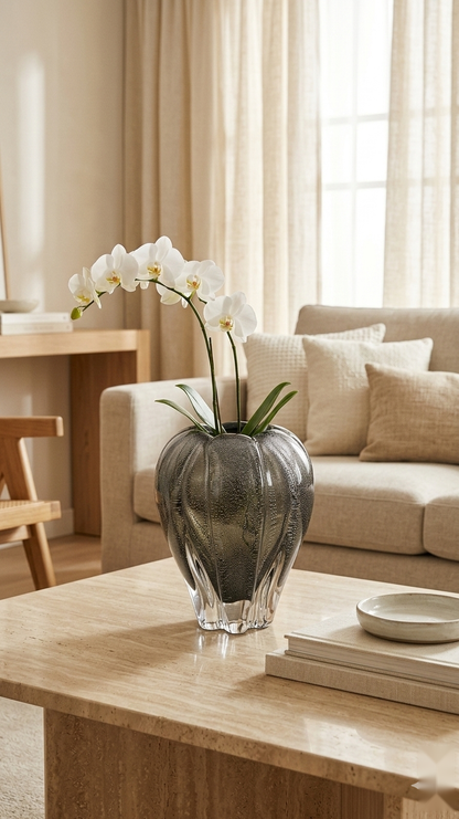 Sculpted Veil Vase