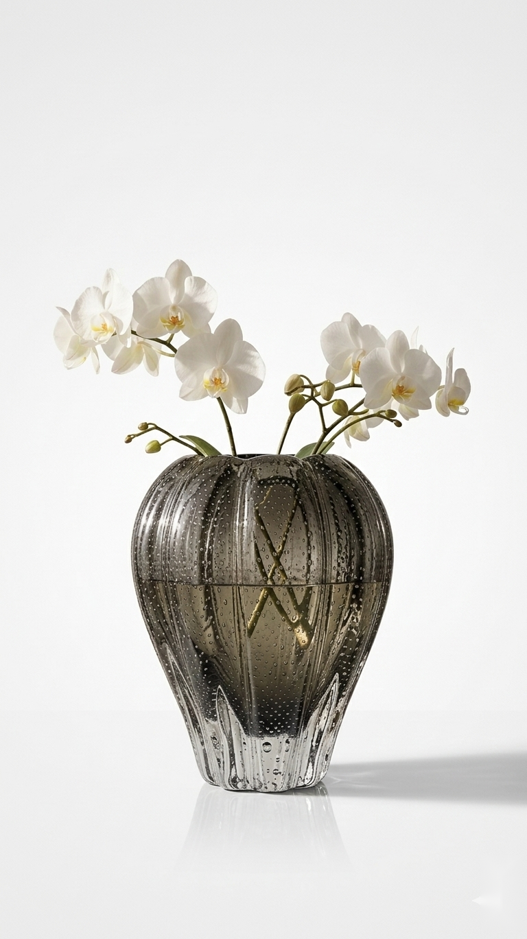 Sculpted Veil Vase