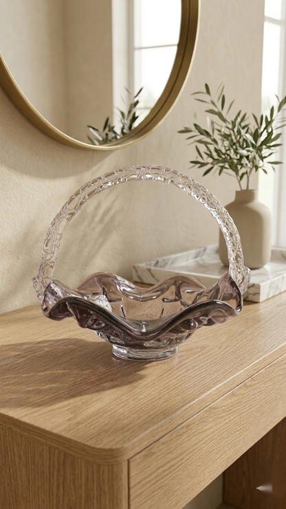 Lumina Noir Crystal Basket