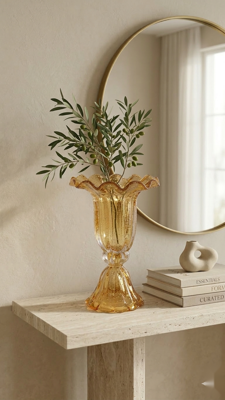 Luminous Crest Vase