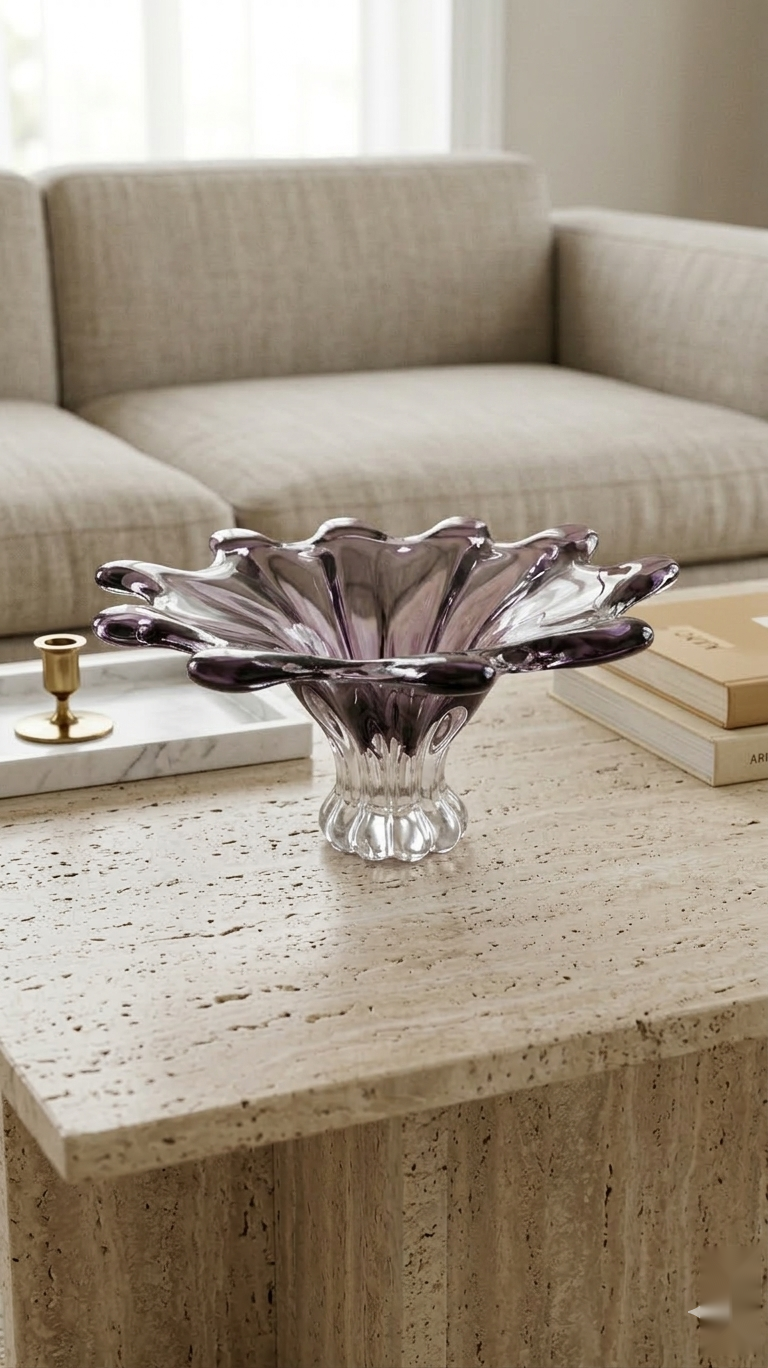 Linear Amethyst Bowl