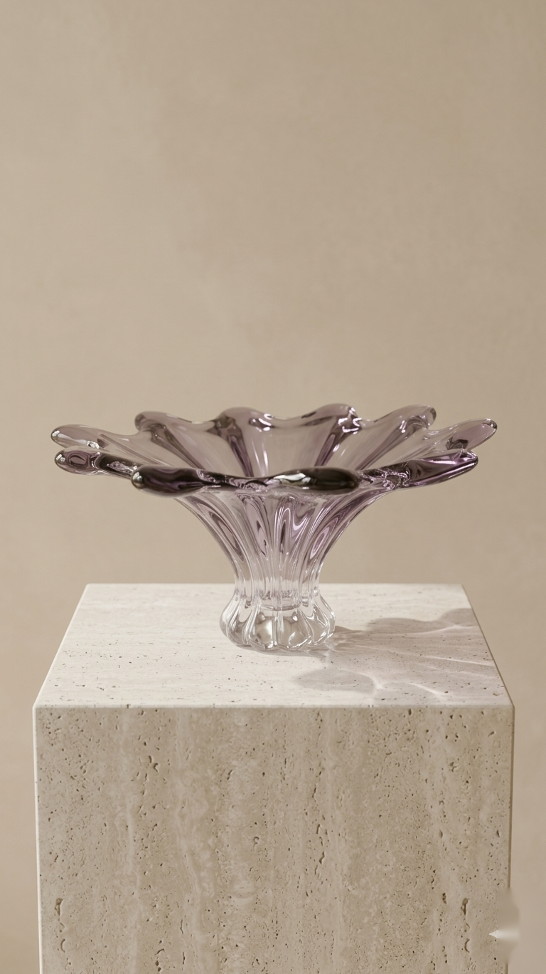 Linear Amethyst Bowl