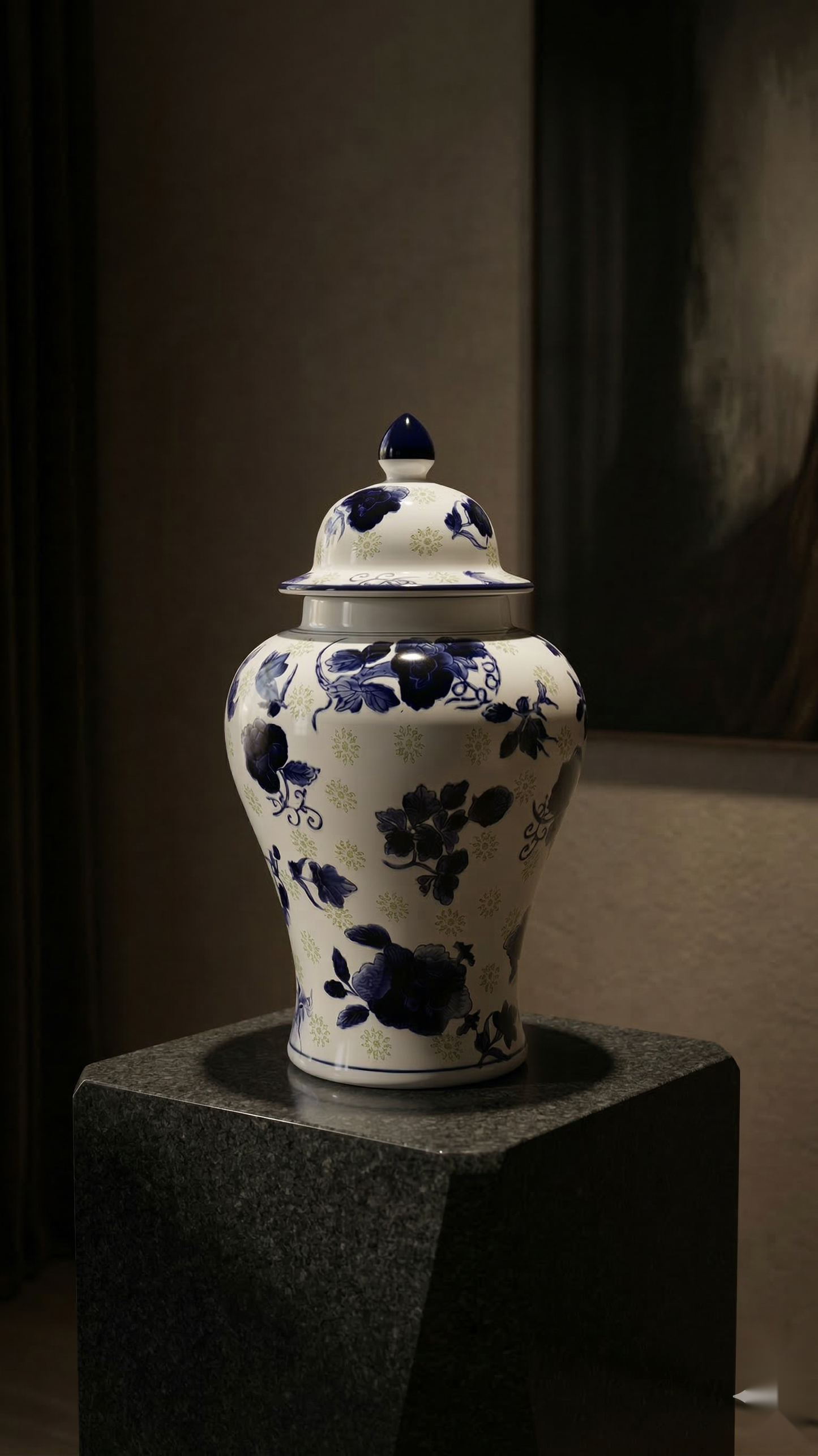 The Empress Indigo Vase
