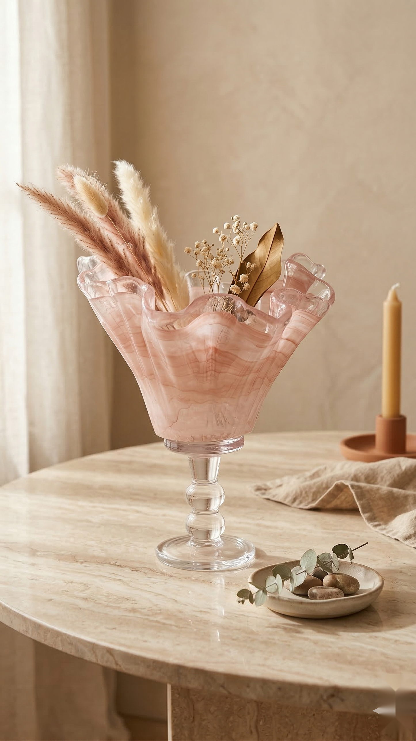 Rose Silk Goblet