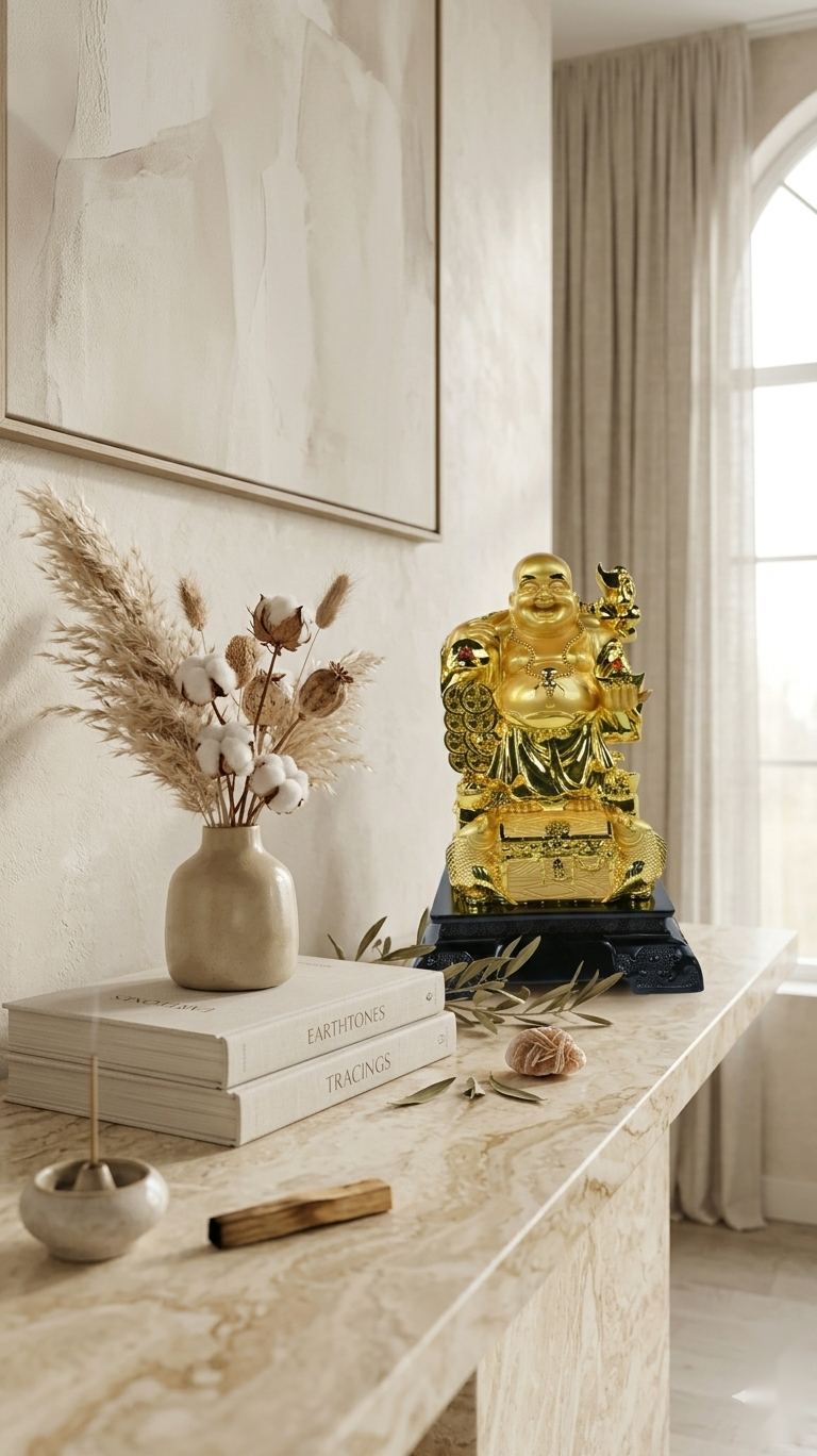 Golden Wealth Buddha