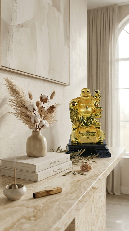 Golden Wealth Buddha