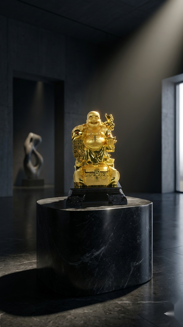 Golden Wealth Buddha