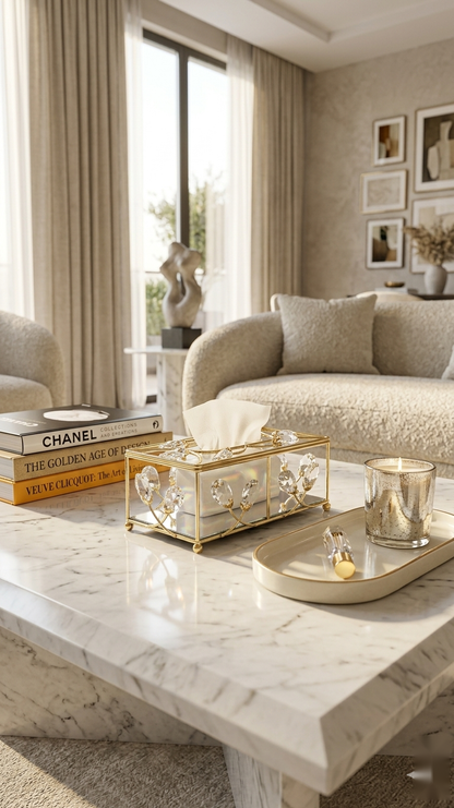 Crystal Grove Tissue Box