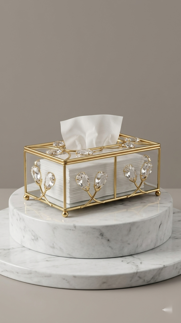 Crystal Grove Tissue Box
