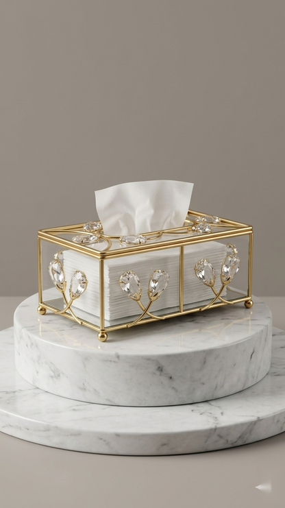 Crystal Grove Tissue Box