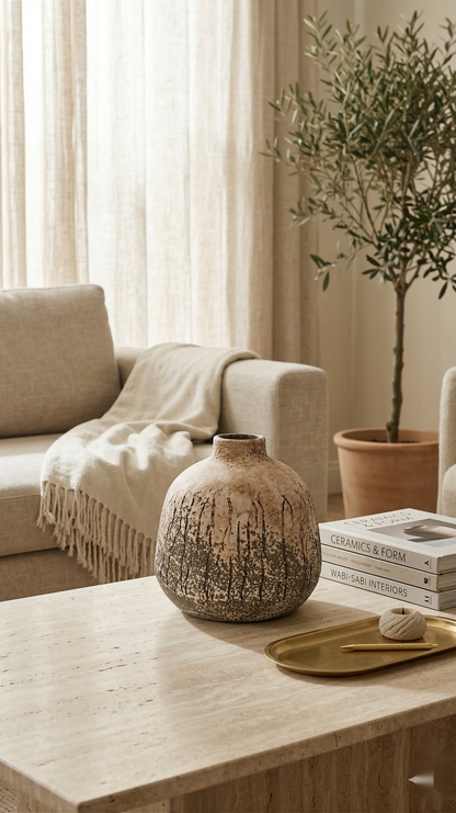 Cobalt Coral Vase