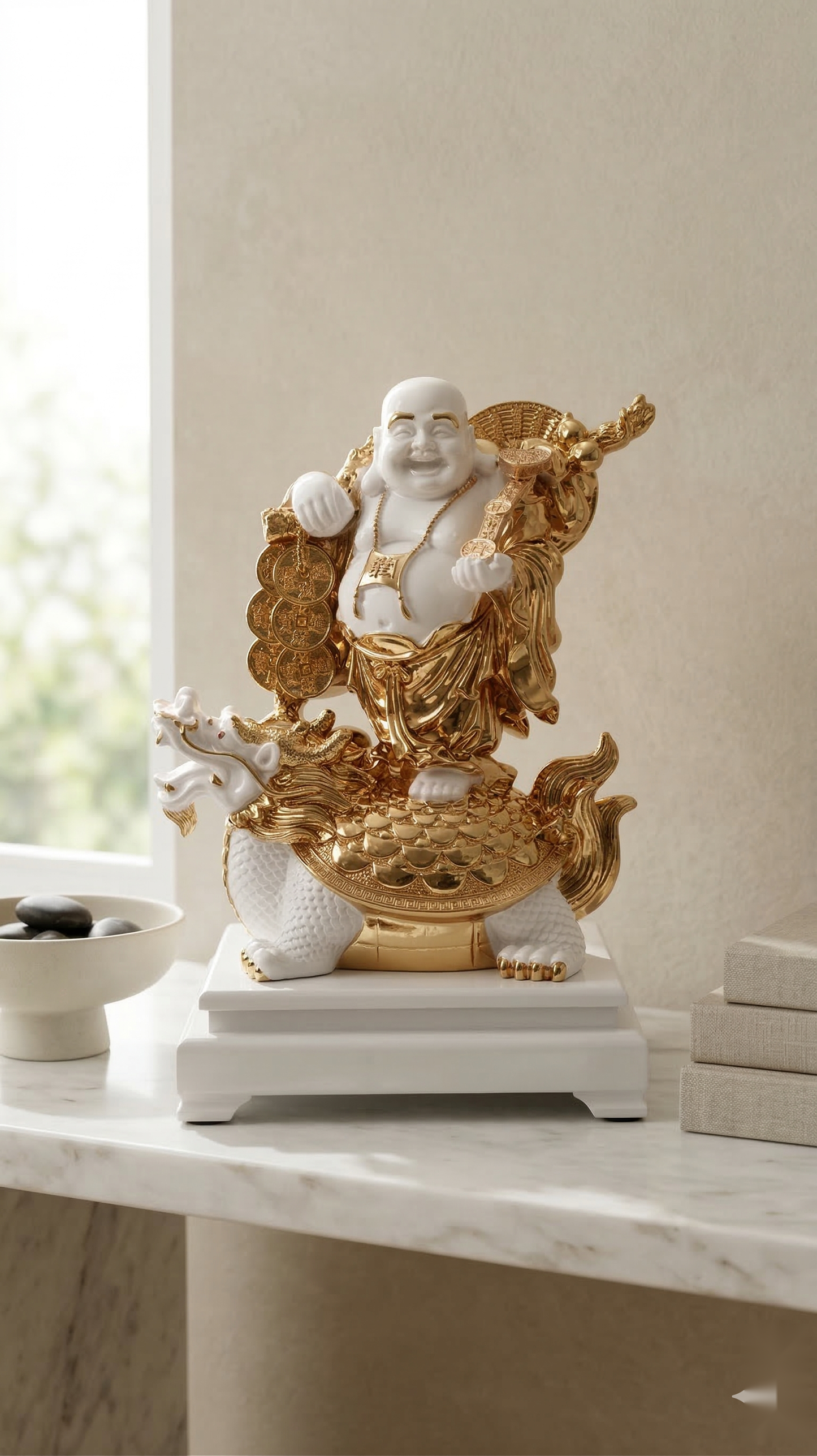 Golden Laughing Buddha