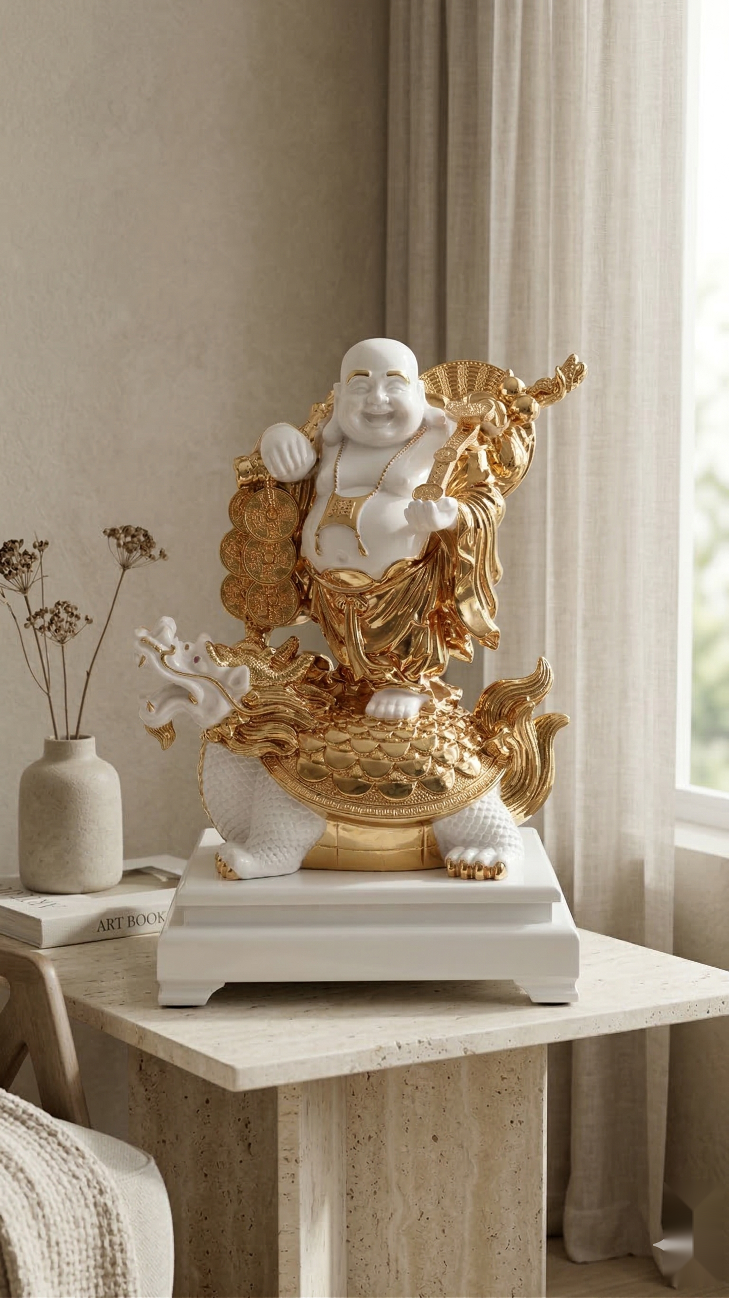 Golden Laughing Buddha
