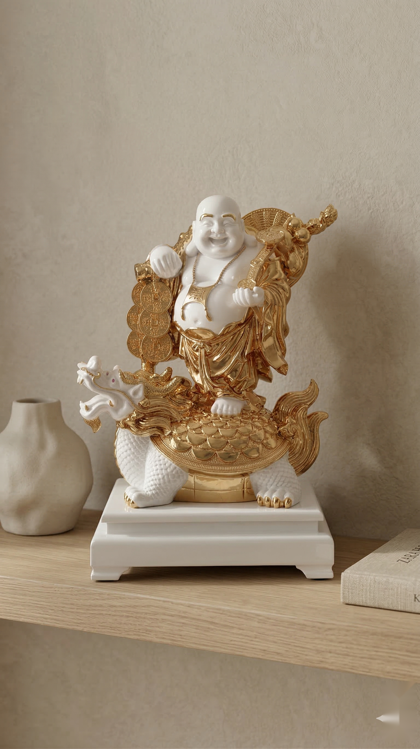 Golden Laughing Buddha