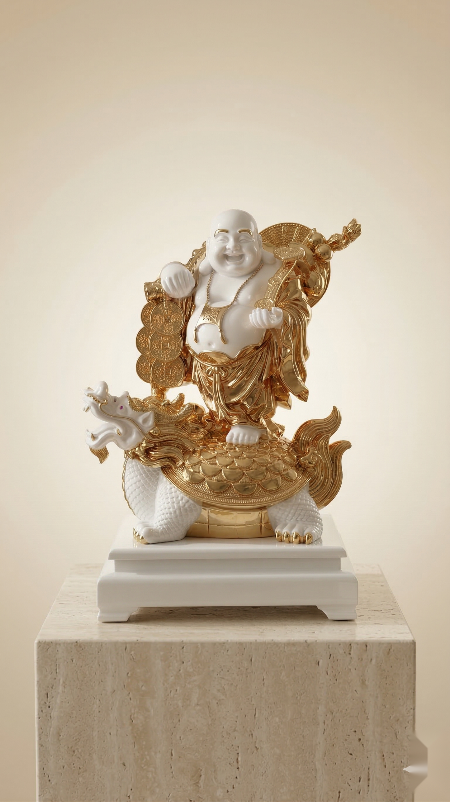 Golden Laughing Buddha