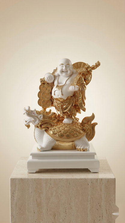 Golden Laughing Buddha