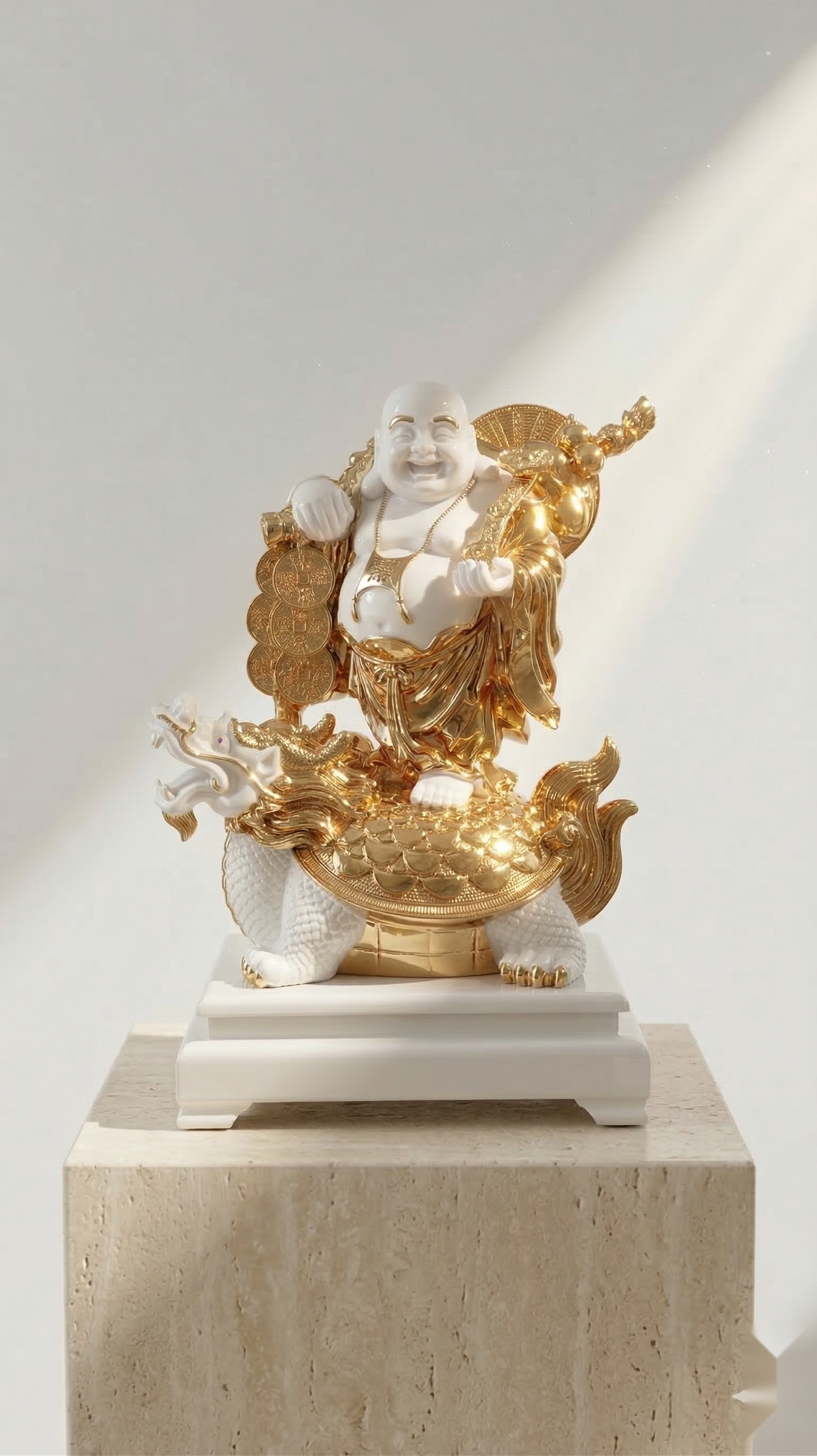 Golden Laughing Buddha