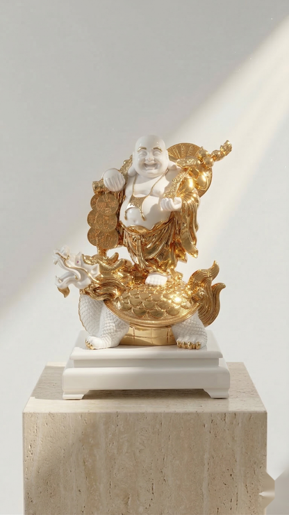 Golden Laughing Buddha