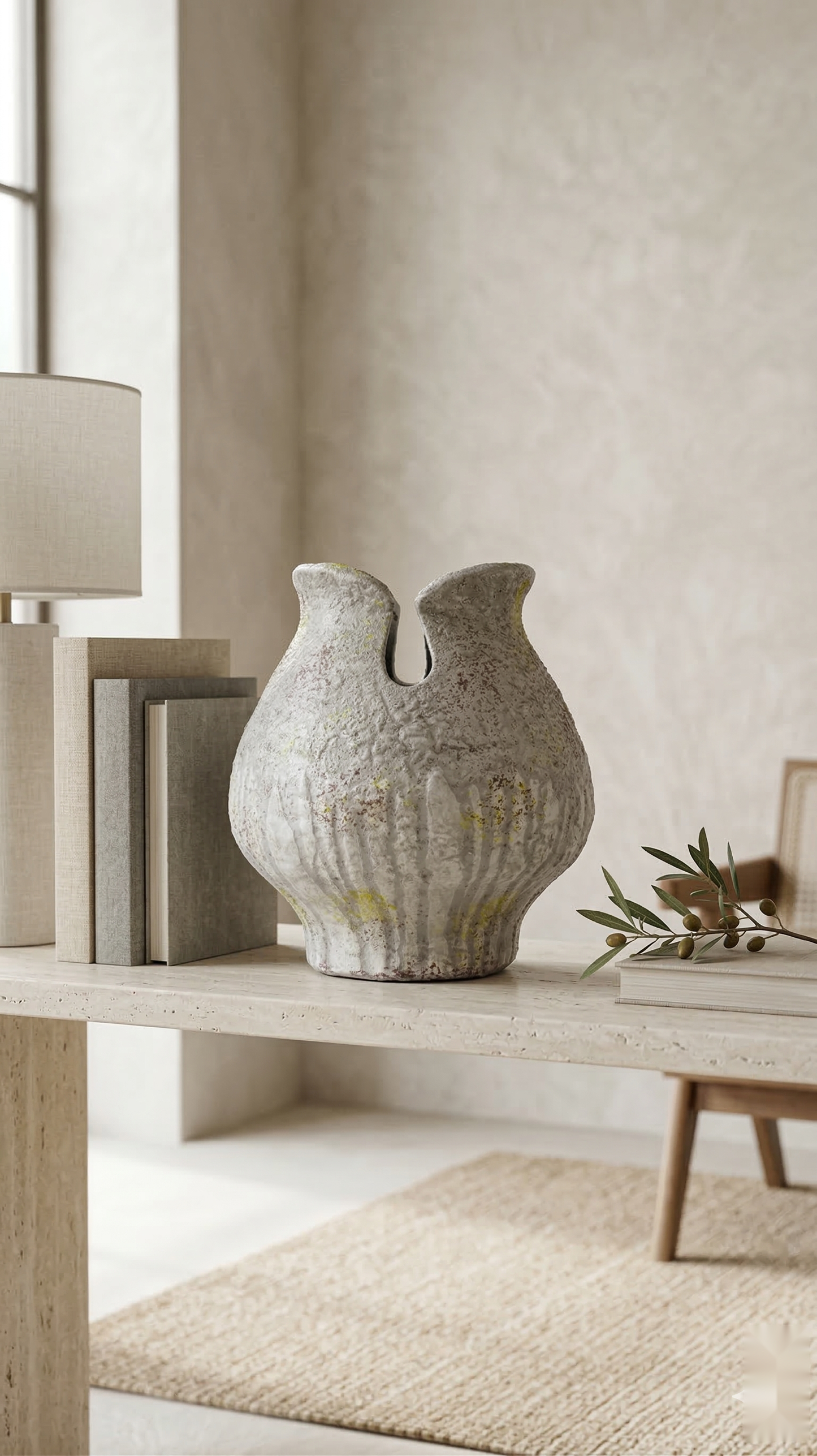 Crimson Bloom Vase