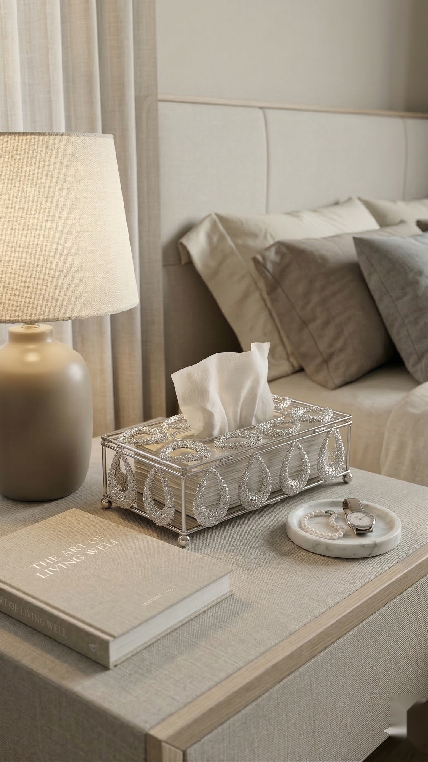 Oval Petal Tissue Box