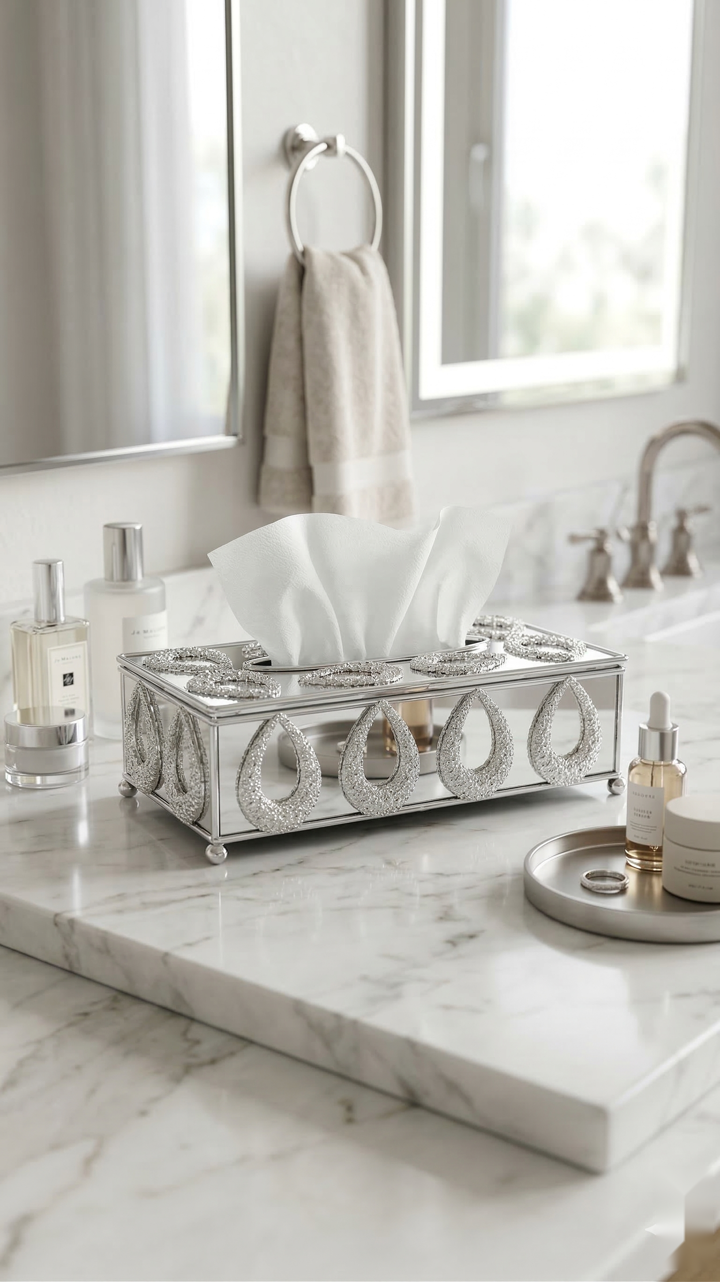 Oval Petal Tissue Box