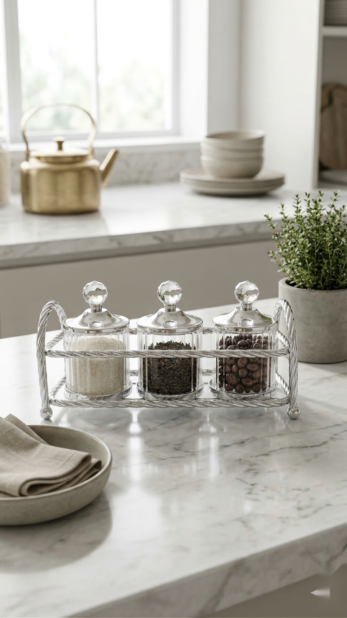 Fluted Canister Set