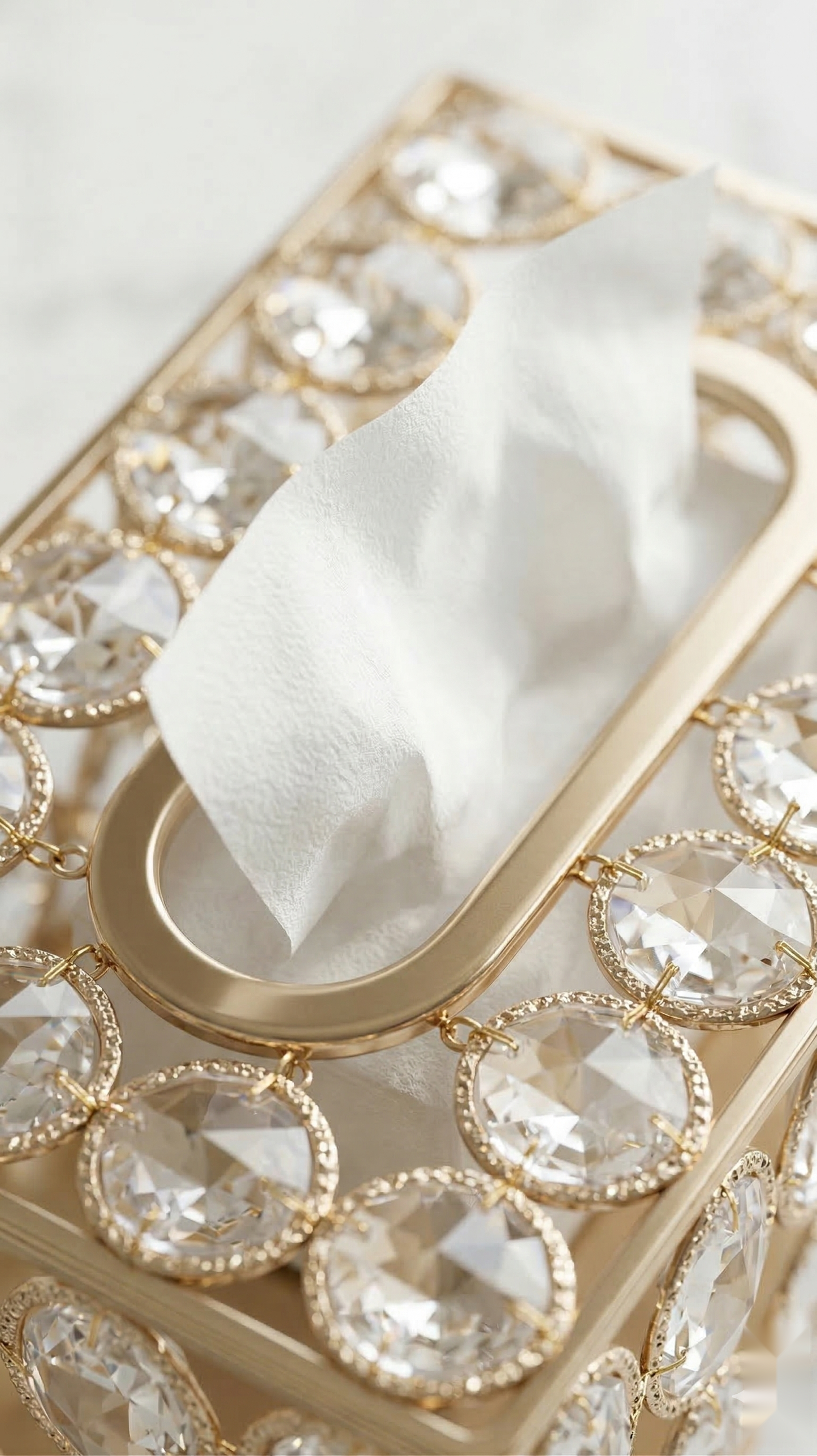Oval Crystal Tissue Holder
