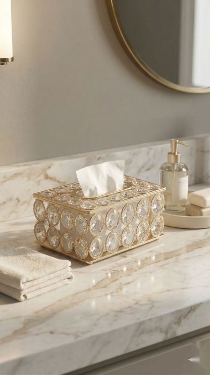 Oval Crystal Tissue Holder