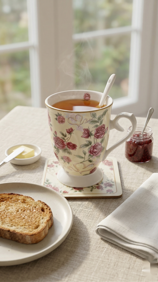 Rosabella Footed Mug Set