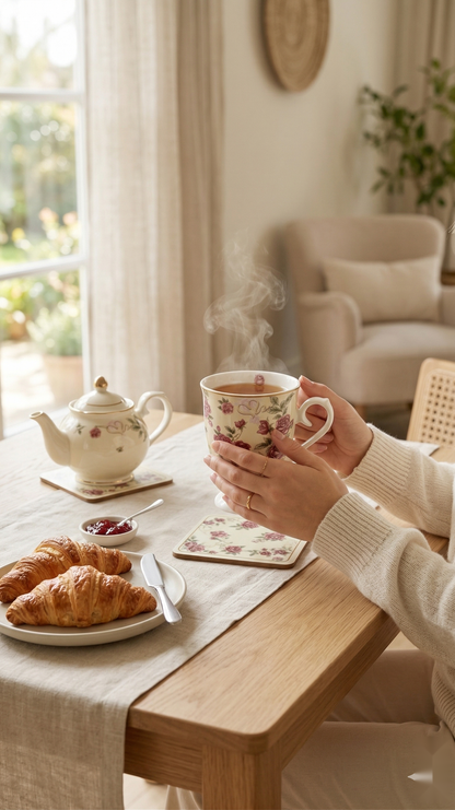Rosabella Footed Mug Set