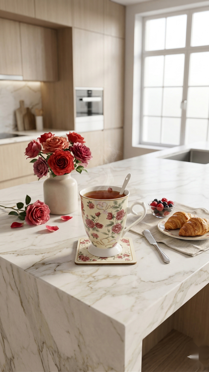 Rosabella Footed Mug Set