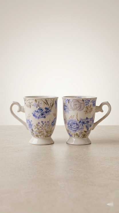 Indigo Flora Mugs