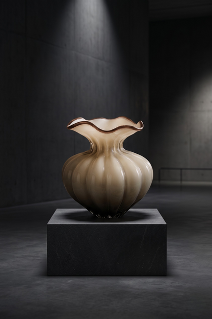 The Venetia Ruffled Glass Vase