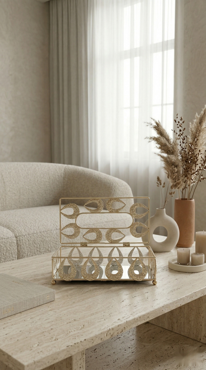 Oval Petal Tissue Box