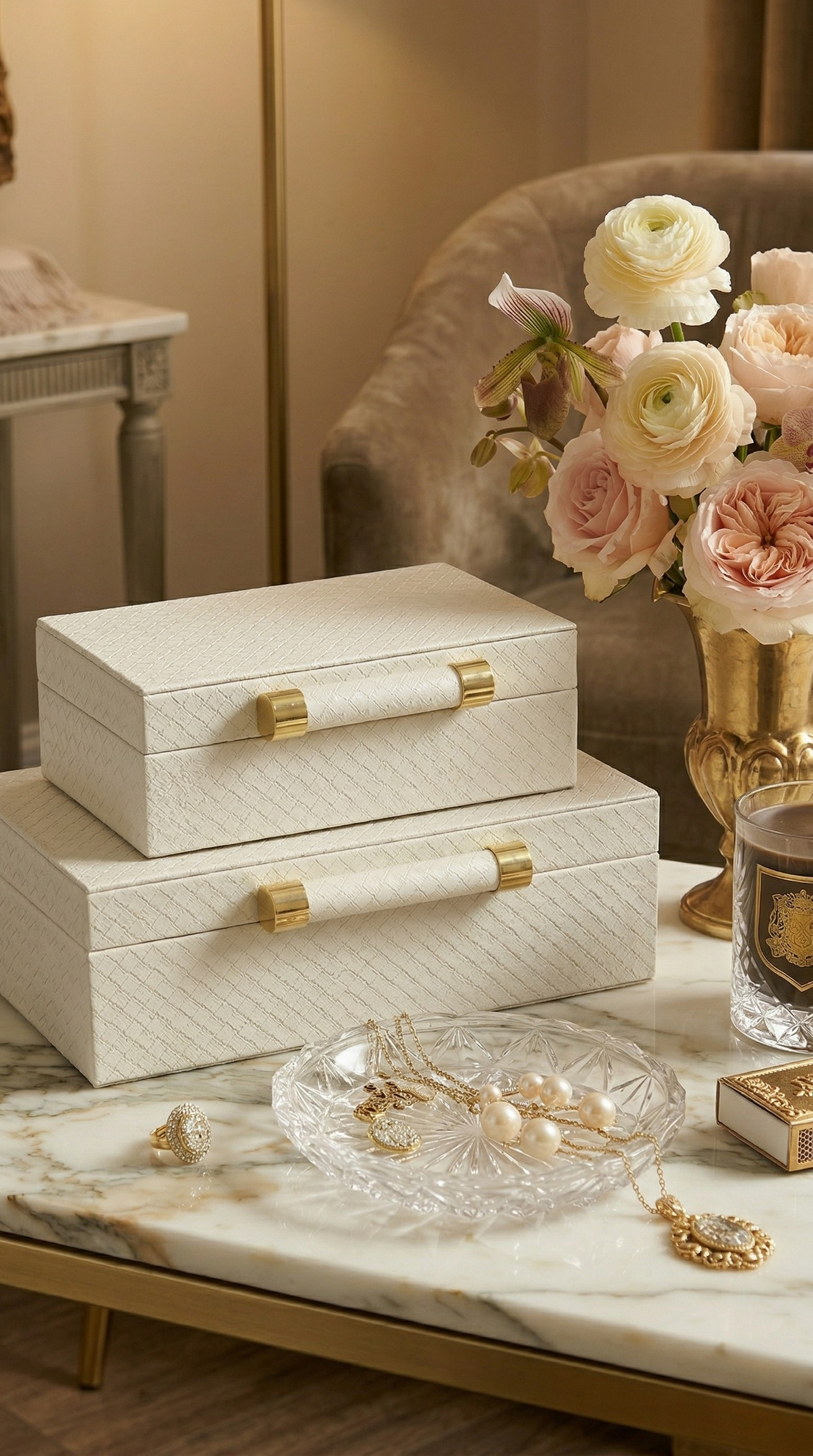 Ivory Root Jewellery Case