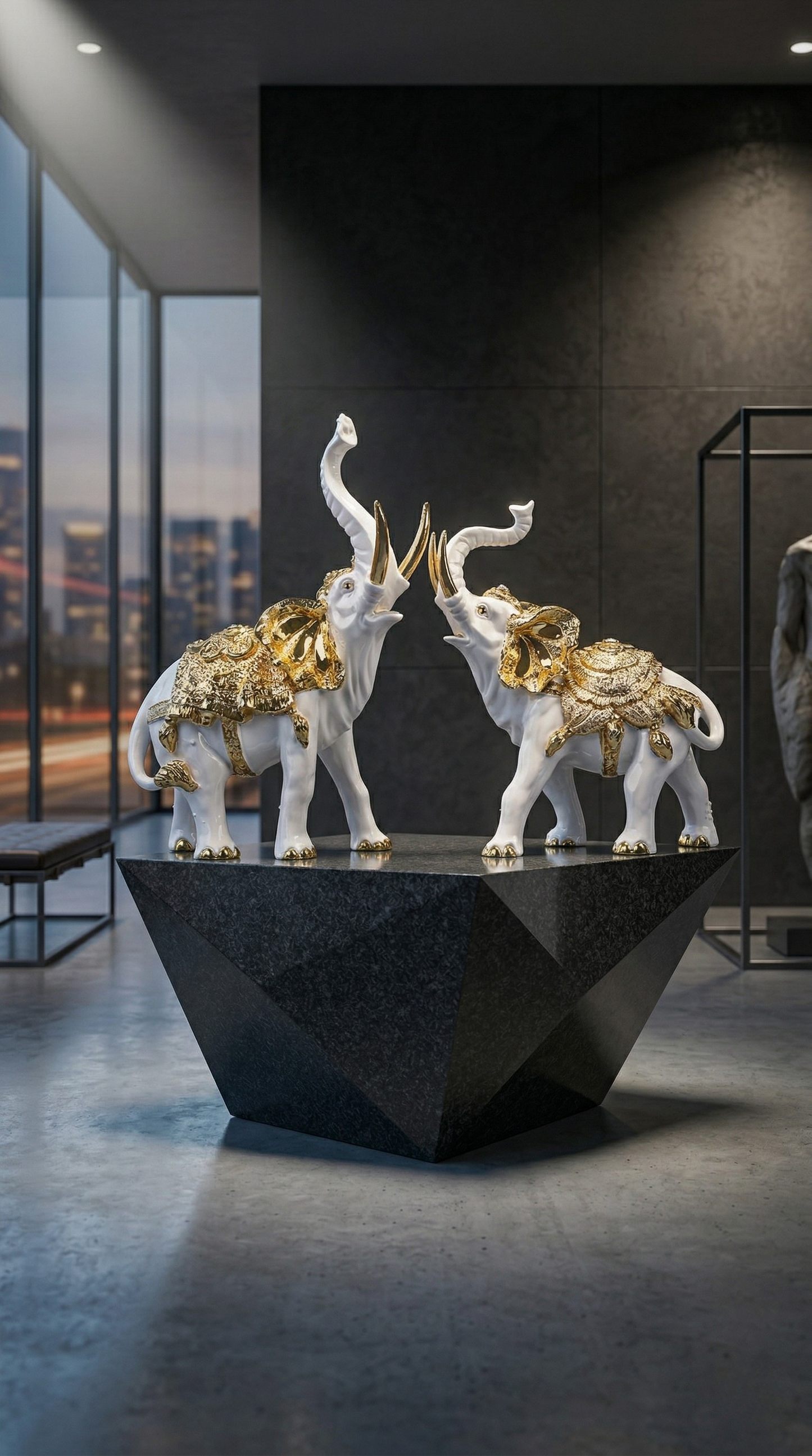 Evergold Elephant Pair