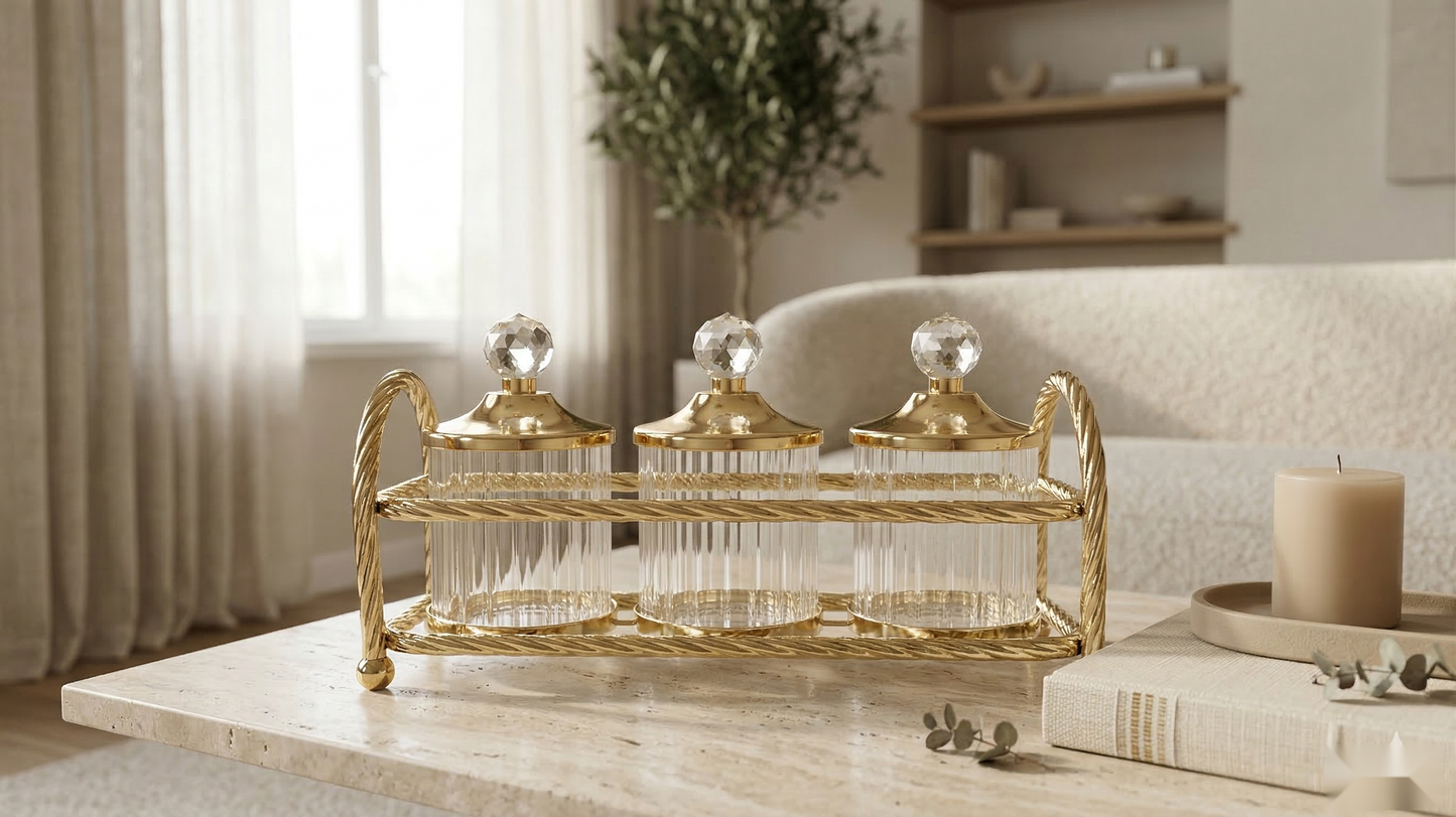 Fluted Canister Set