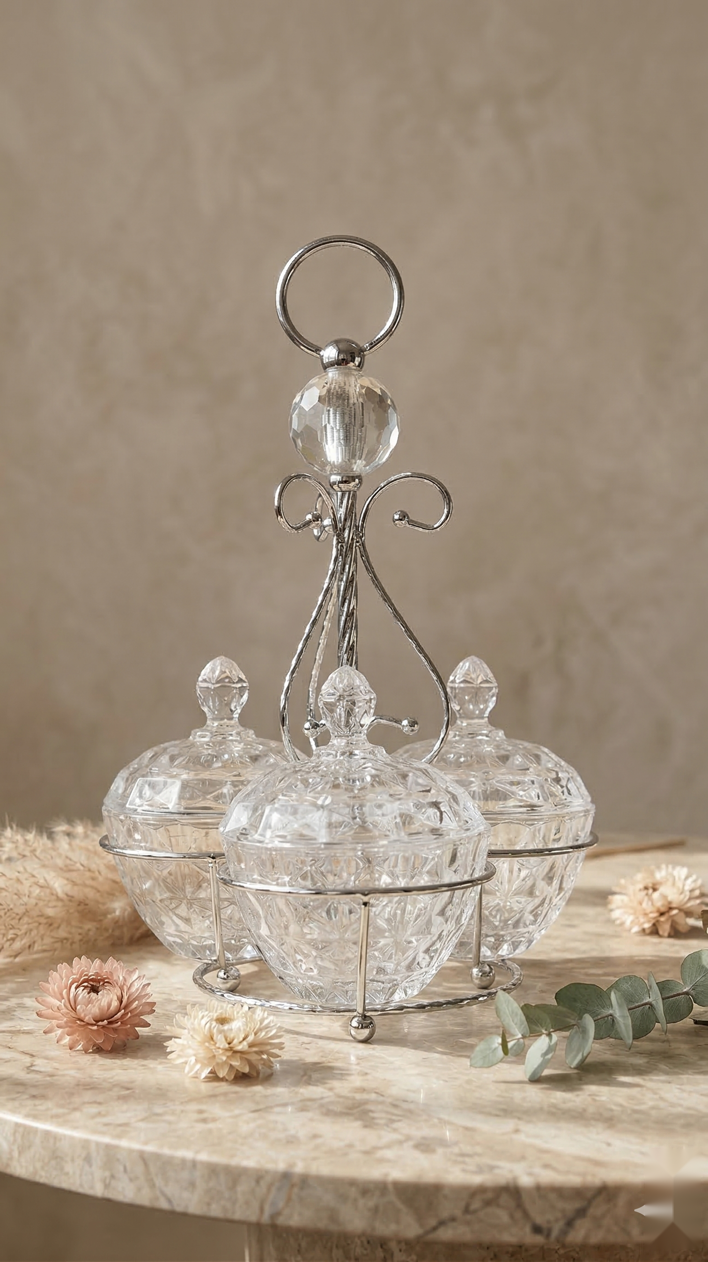 The Crystal Sphere Serving Stand