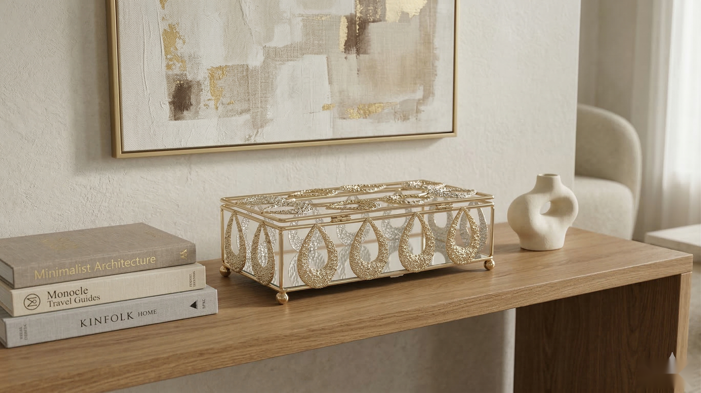 Oval Petal Tissue Box