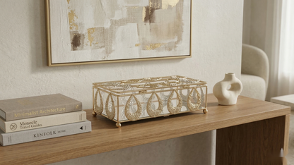 Oval Petal Tissue Box